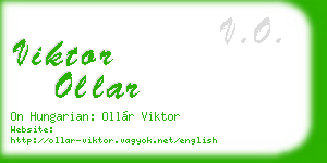 viktor ollar business card